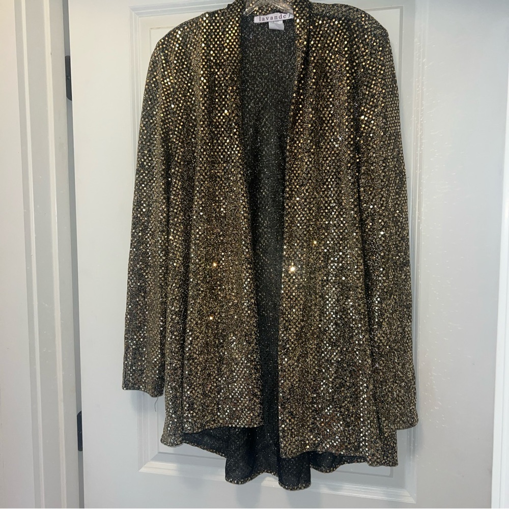 LAVANDE gold sequin jacket